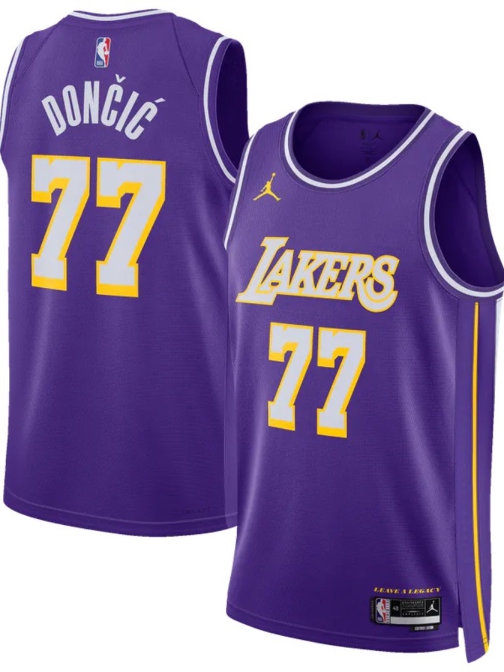 Nike Luka Dončić LA Lakers Jersey #77 Size M